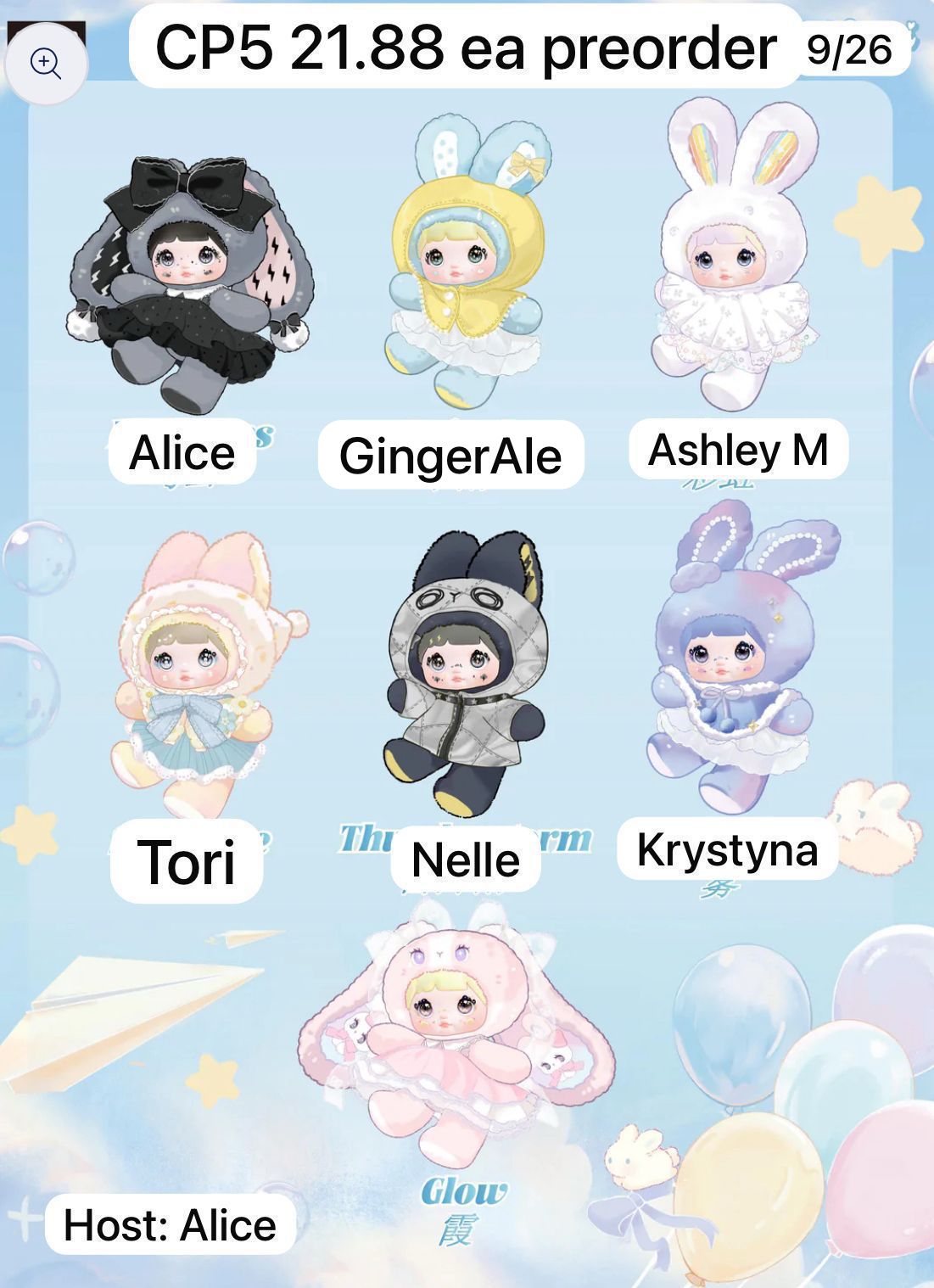 Nommi Weather Forecast Plush Series toy surprise box Dolls