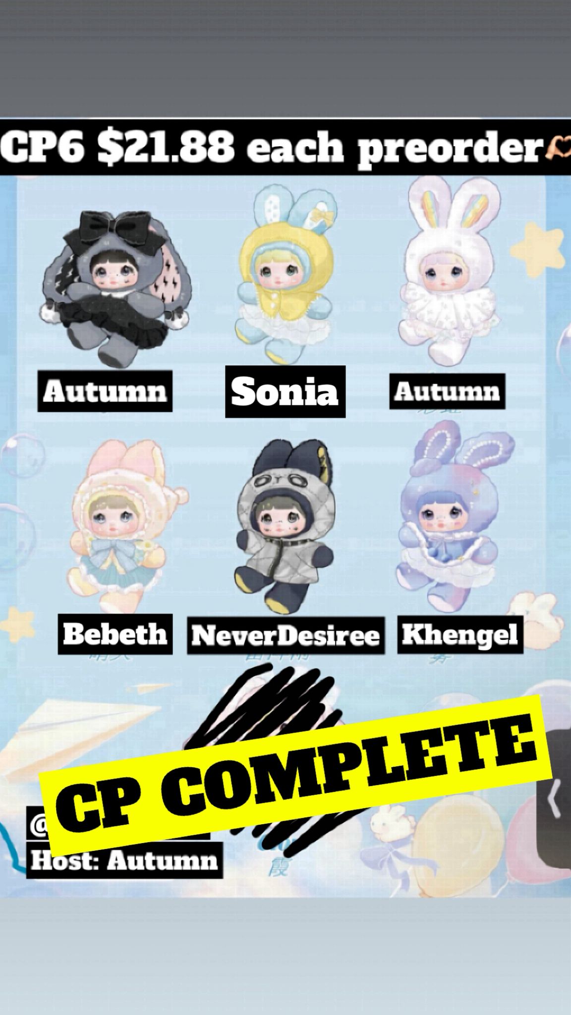Nommi Weather Forecast Plush Series toy surprise box Dolls