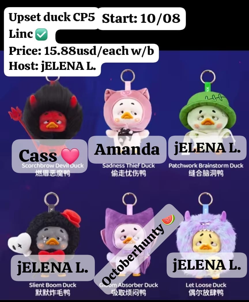 Upset Duck Colorful Player Series Claim Party