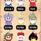 Gismow Little Bean Bag League Plush Series toy surprise box Dolls