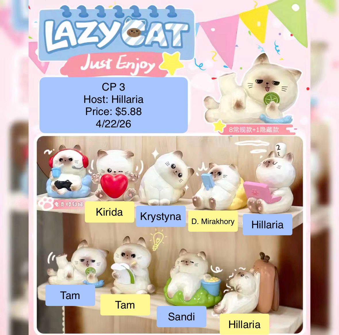 Lazy Kitten Series Claim Party