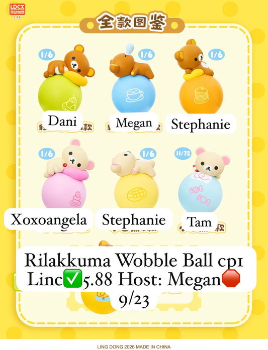 Rilakkuma Wobble Ball Series Claim Party