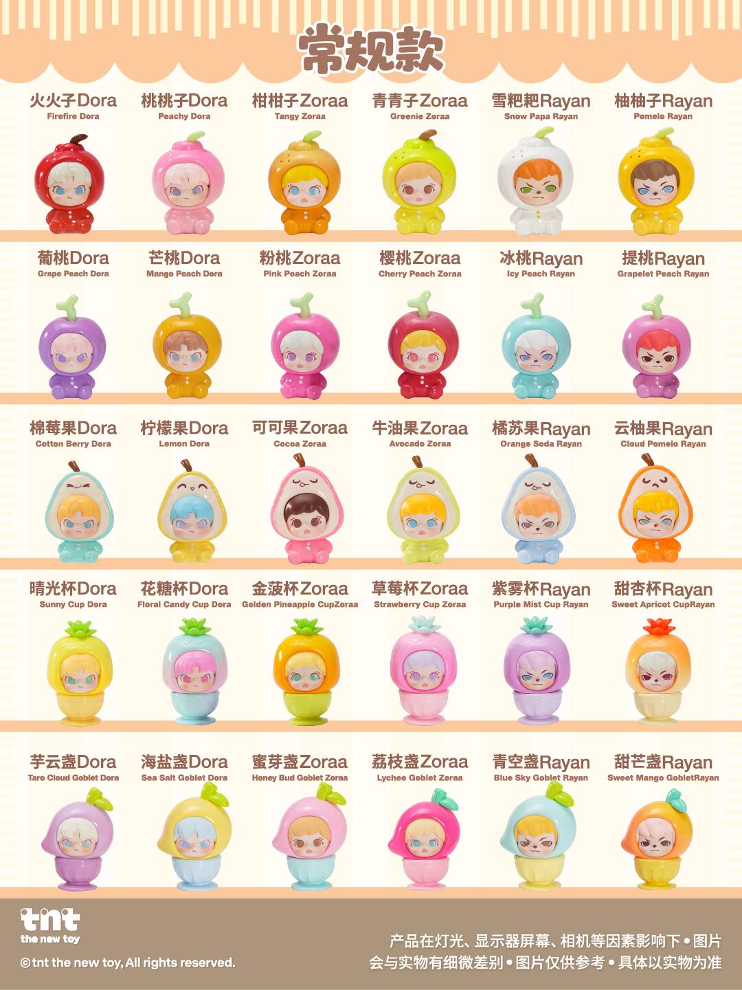 【preorder】TNT SPACE Fruit Jar Minibean Series toy surprise box Dolls